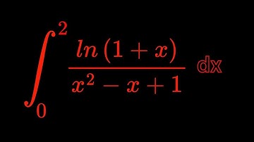 Monster Integral of ln(1+x)/x^2- x+1 dx from 0 to 2