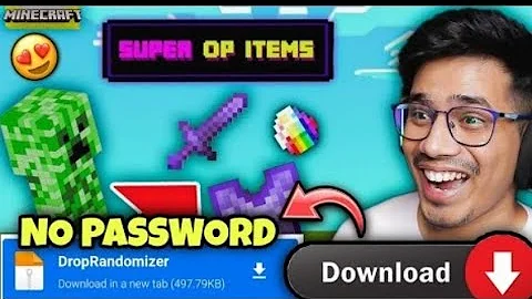 Minecraft but Mobs Drop Op Items moddownload | Pocket Edition |download forPE