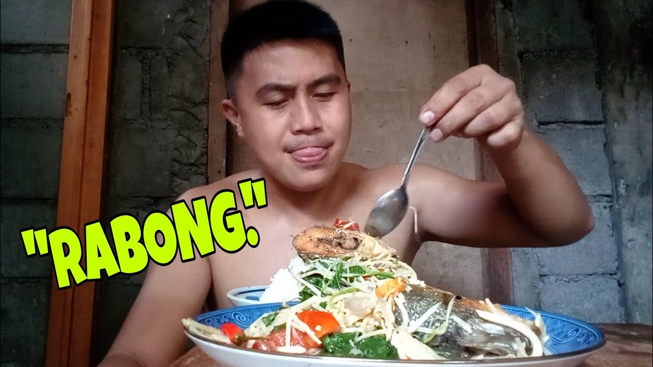 Dinengdeng na labong with saluyot, and fried fish. Ilocano recipe