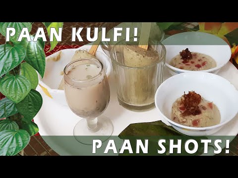 इस गर्मी में तरो ताजा होने के लिए पान कुल्फी | Paan Kulfi | Paan Shots | Paan Ice cream at home | Cookery Bites