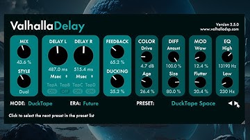 Free Big Reverb Presets for Valhalla Delay