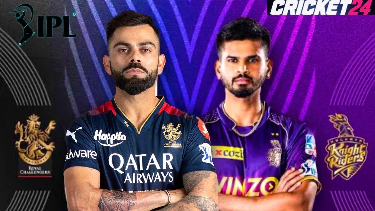 RCB VS KKR IPL 2024 HIGH VOLTAGE MATCH || CRICKET 24 - YouTube