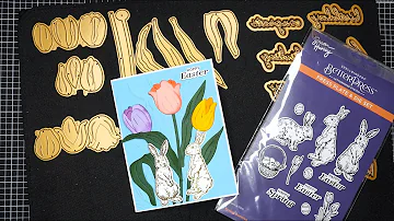 Spellbinders Tulip Garden & Spring Sampler Collections by Simon Hurley Tutorial! So Sweet!