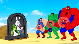Rescue SUPERHERO Family HULK PREGNANT & SPIDERMAN, SUPERMAN : Returning from the Dead SECRET - FUNNY