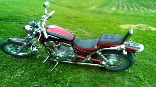 Suzuki Intruder VS 1400 cutting little bit noise. Cold start.
