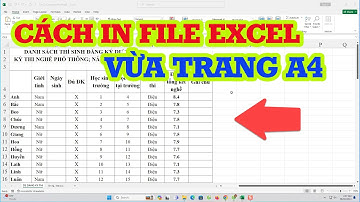 Cách in file Excel vừa trang A4 siêu hay