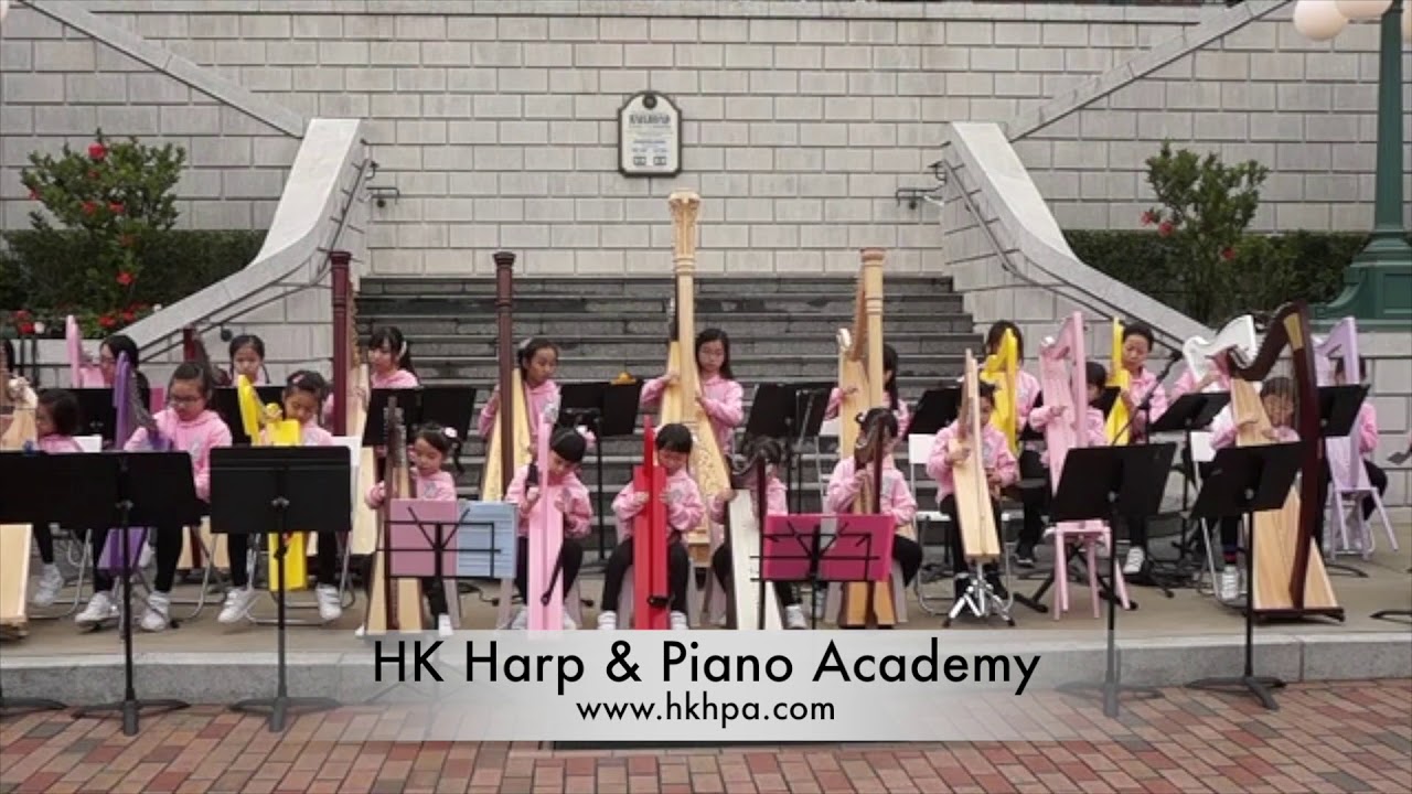 Hk Harp & Piano Academy - It's a small world at HK Disneyland 《香港迪士尼樂園豎琴演奏》
