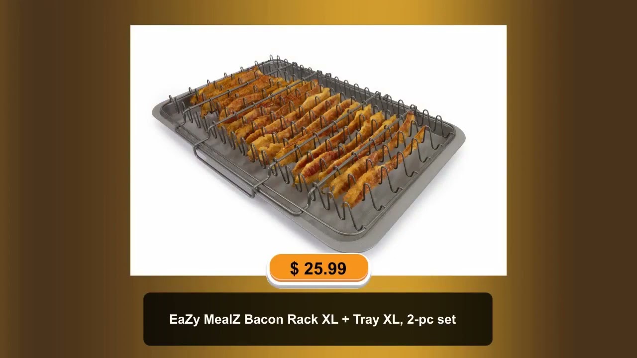 Eazy Mealz Bacon Rack XL + Tray XL, 2-pc Set