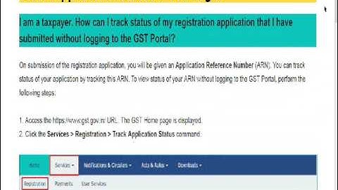 How to track GST application Status without Login