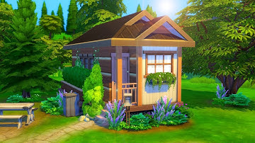 RUSTIC TINY HOME // Sims 4 Speed Build