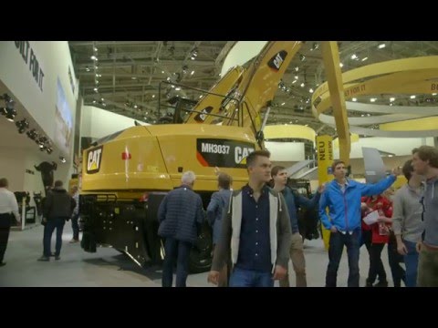 caterpillar stock price MH3037 Material Handler | bauma Munich 2016