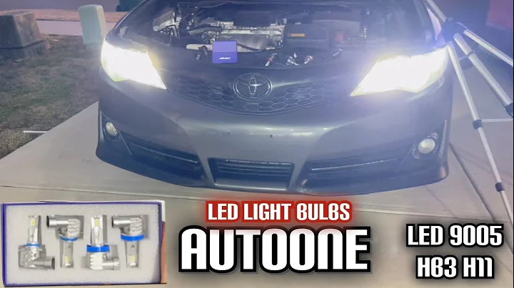 Headlight Upgrade AUTOONE H11/H9/H8 9005/HB3 LED Bulbs Combo High Low Beam Headlight | Plug and Play