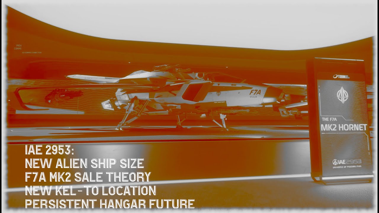 IAE 2953: New Alien Ship Size, F7A MK2 Theory, New Kel-To, Hangar Future Star Citizen PTU
