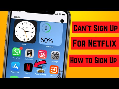 Can't sign up for Netflix in the App | unable to sign up Netflix