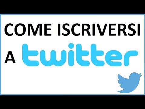 Video: Registrazione Su Twitter