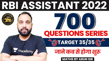 700 Questions Series for RBI Assistant 2022 | Target 35 Marks इस बार भी होगा संभव | Must Watch