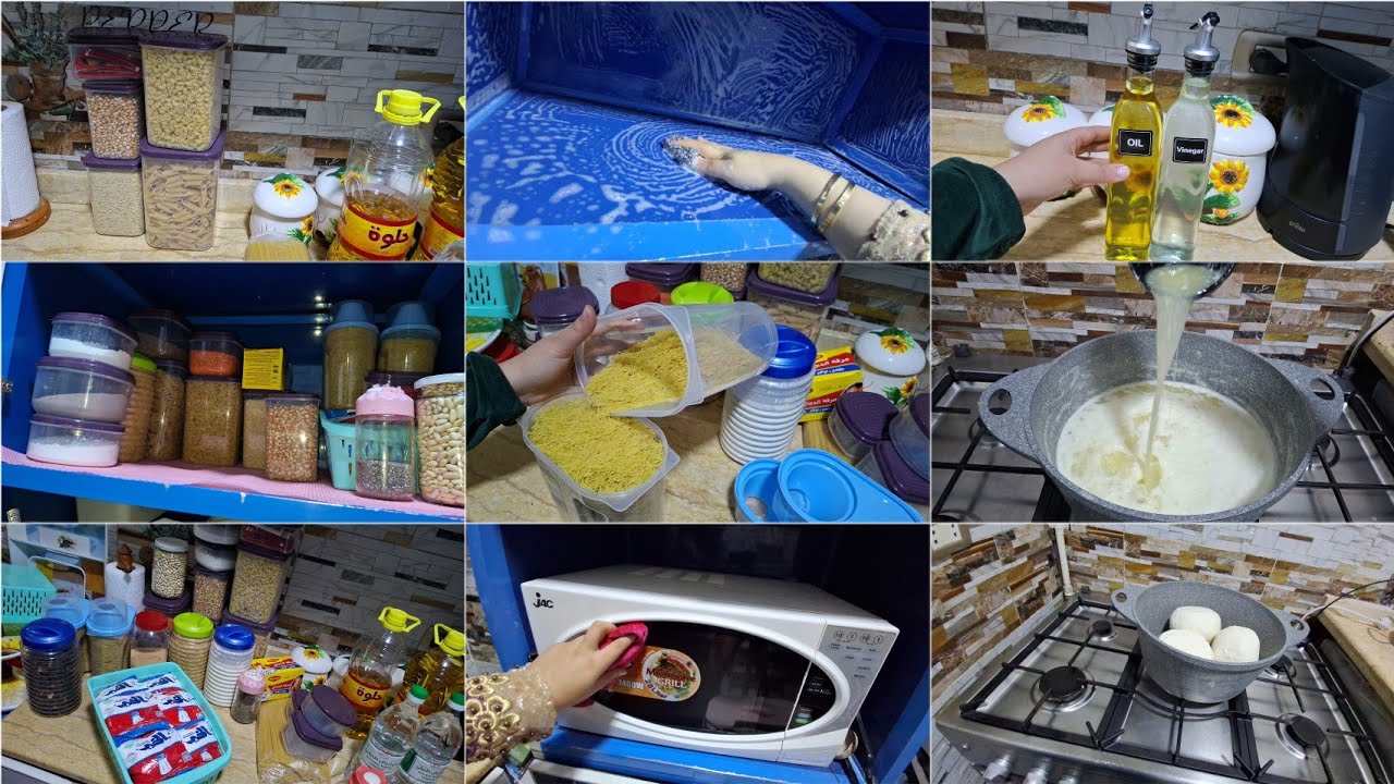 مشتريات الخزين لشهر رمضان2056🌙وفرشت مطبخي بالجديد💃🏻ورجعته مطبخ عروسه وجهزت لاستقبال رمضان👏🏻