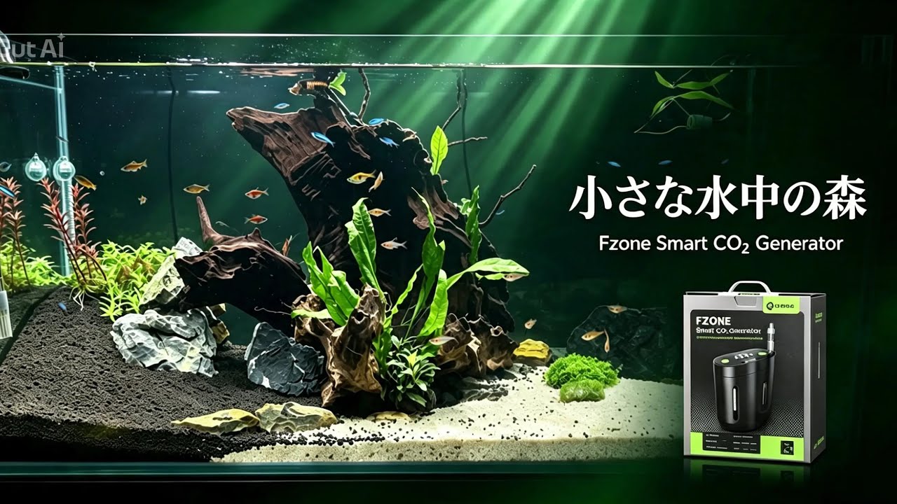 Fzone Smart CO₂ Generatorで育てる小さな水中の森 🌿 - YouTube