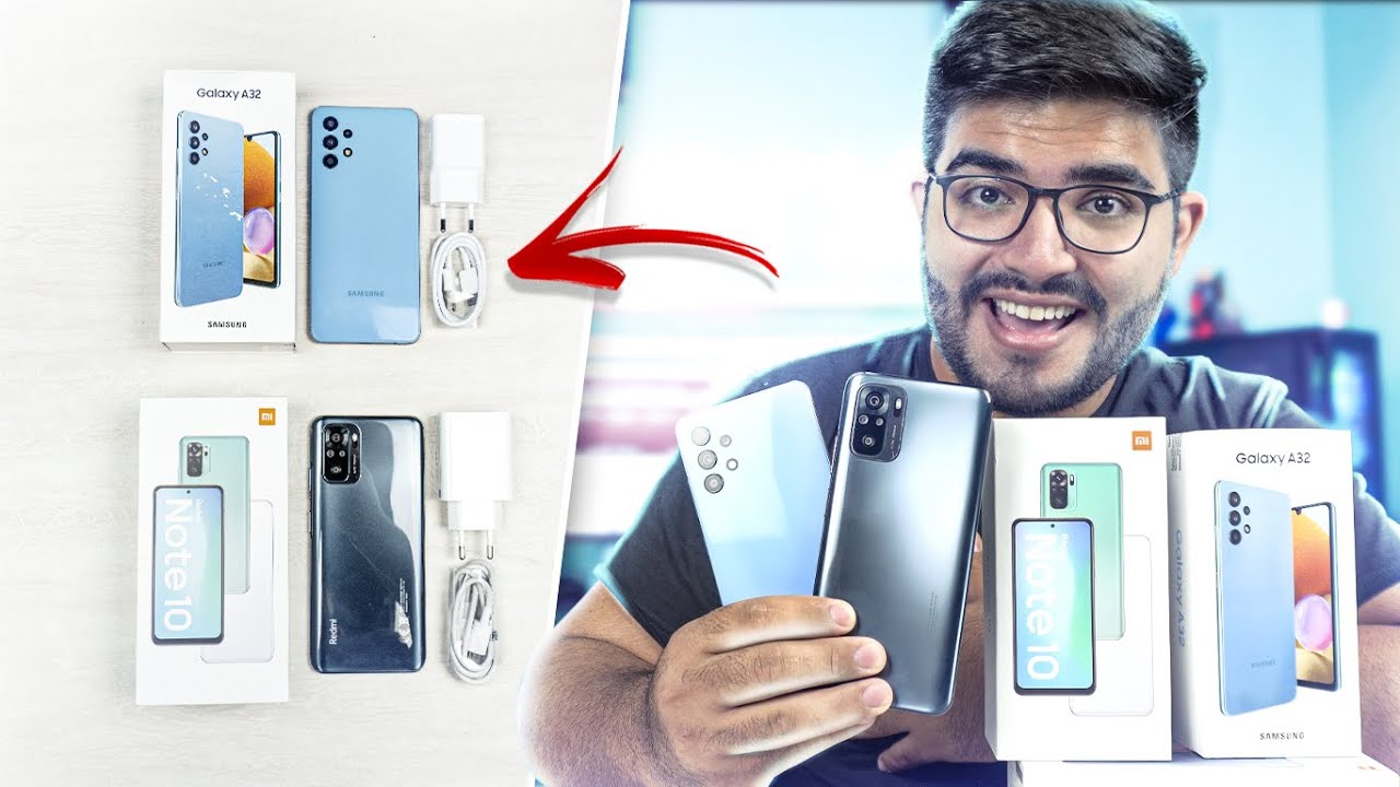 Redmi Note 10 vs Galaxy A32! MESMOS PREÇOS mas são COMPLETAMENTE DIFERENTES! Qual você deve comprar?