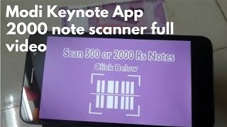 Modi Keynote App | Depth Review | scan the 2000 rs notes to view Modi message on mobile screen screenshot 5