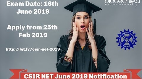 CSIR NET Notification, Eligibility & Important Dates