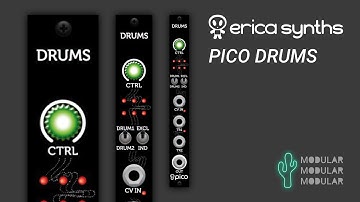 Erica Synths Pico DRUMS - factory sounds audio demo