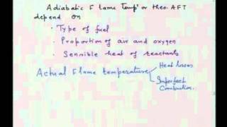 Mod-01 Lec-12 Principles of Combustion: Flame Temperature