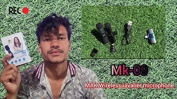 MMAK WIRELESS LAVALIER  MICROPHONE MK-09|How To Connect |INDOOR/OUTDOOR AUDIO CHECK