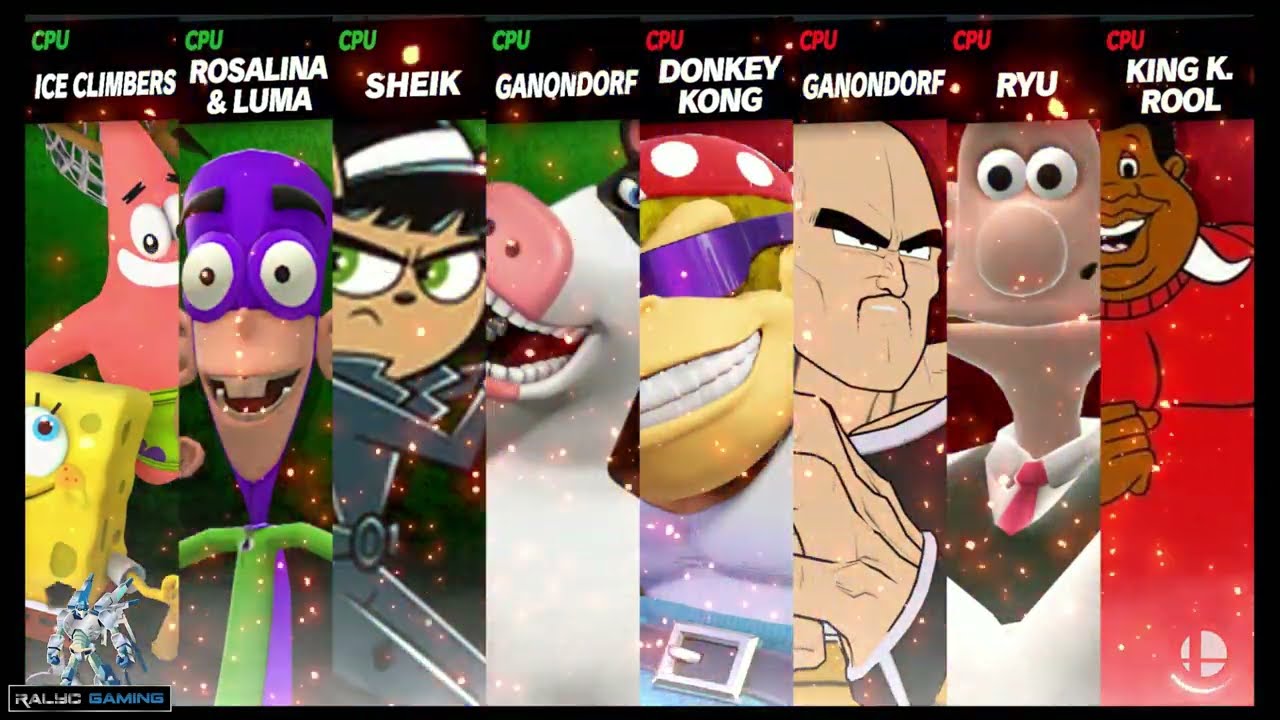 SpongeBob, Fanboy, Kitty & Otis vs Funkey, Nappa, Wallace & Fat ALbert