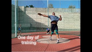 One day of training (discus throw) Kristjan Čeh