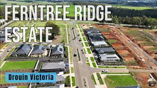 Ferntree Ridge Estate from the air, Drouin, Victoria, Australia