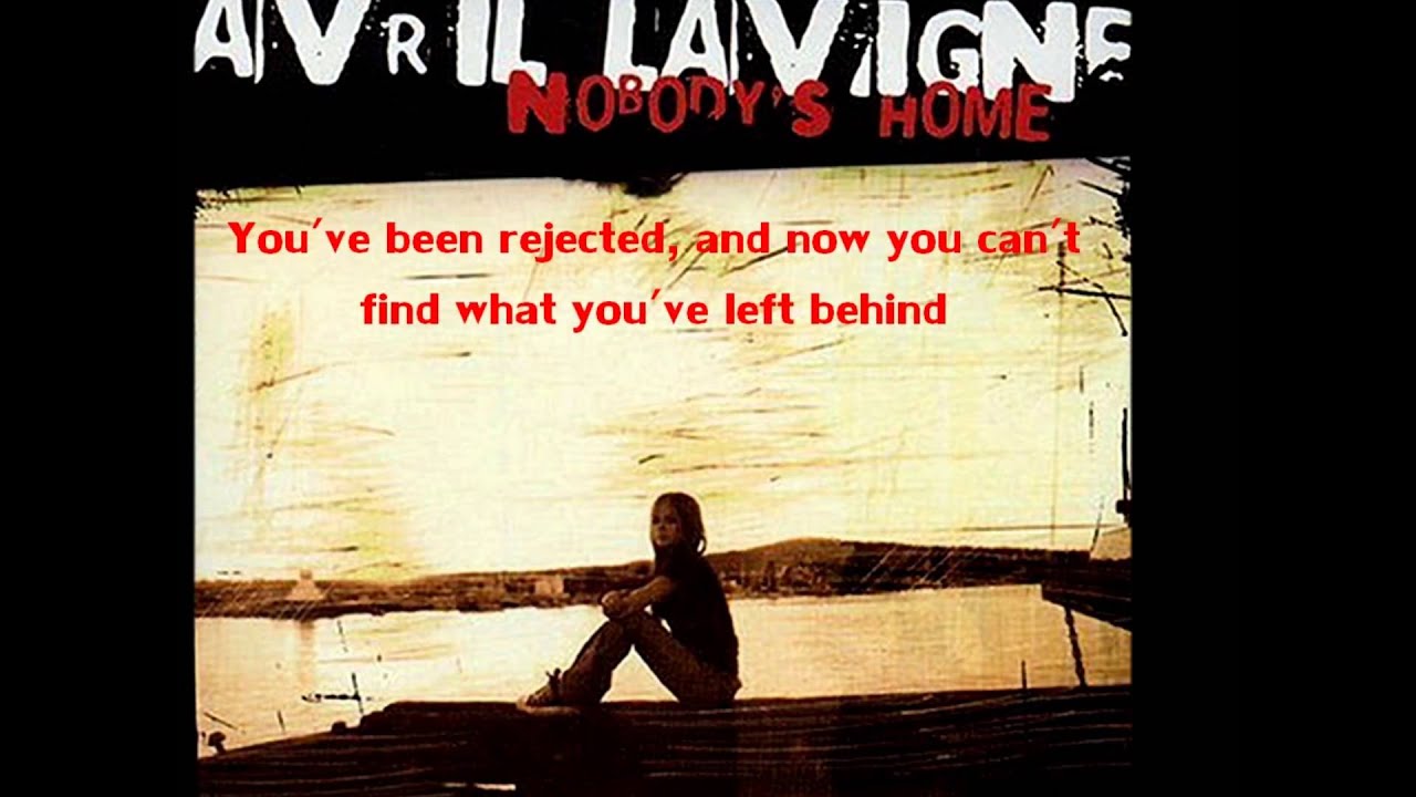Nobody's Home (acoustic) Avril Lavigne Lyrics YouTube
