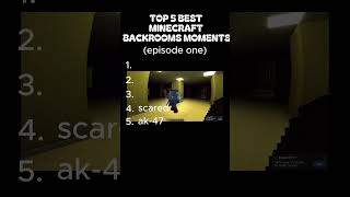 Ranking TOP 5 BEST MINECRAFT BACKROOMS MOMENTS! pt. 1 #minecraft #liminalspace #backrooms  #303