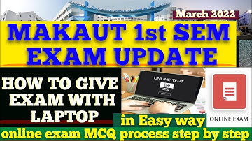makaut 1st semester exam process step by step 2022