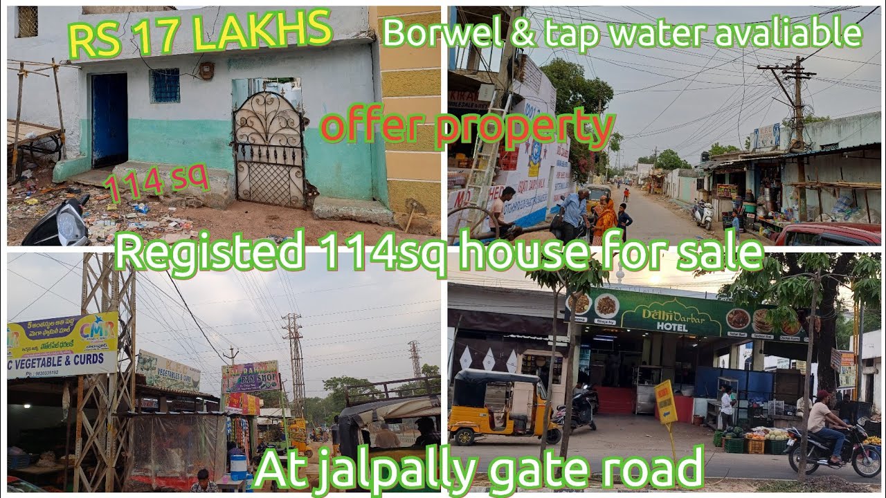 reg 114 house for sale at jalpally gate road p 8522953787  Rs 17 lakhs con 9849653070