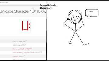 Funny Unicode Characters