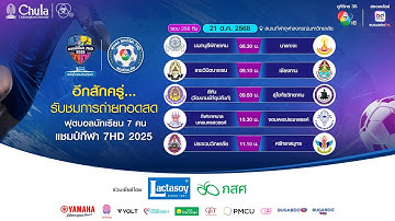 [LIVE] : ฟุตบอลแชมป์กีฬา7HD 2025 | รอบ 256 ทีม สนามกีฬาจุฬาลงกรณ์ฯ | 21 ต.ค. 2568