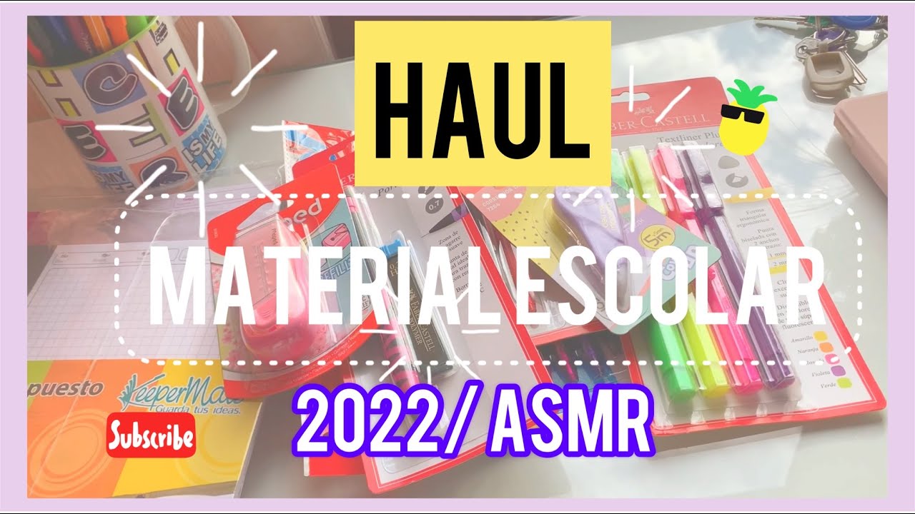 HAUL MATERIAL ESCOLAR 2022 [Aesthetic] + ASMR