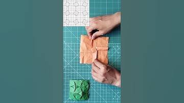 Learn how to fold this Square Weave Origami Tesselation | Tutorial | DIY