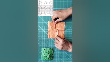 Learn how to fold this Square Weave Origami Tesselation | Tutorial | DIY
