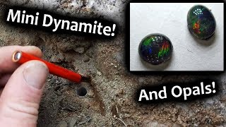 Miniature Dynamite, Blasting rocks for Opals. (Micro Blaster)