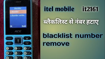 Black list number | itel mobile | keypad mobile | technical