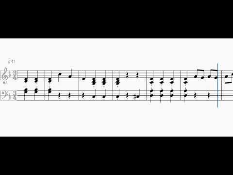 밤양갱 바장조, 다장조 악보 - BIBI