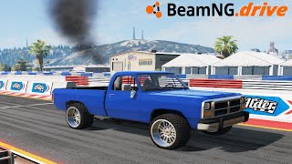 BeamNG.drive MP - 1500HP FIRST GEN CUMMINS DRAG TRUCK (IT RIPS)