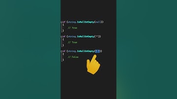 The Best Way To Check For Empty Strings In C# #shorts