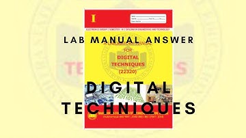 Digital Techniques 22320 | Lab Manual Answers  1 - 5 | SYCO