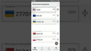 Currency Rate Android App screenshot 1