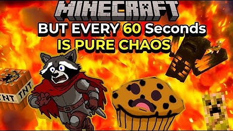 Minecraft, But Every 60 Seconds Is Pure Chaos.