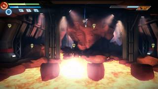 Strider(2014) Magmapede Mini-Boss Battle (No Damage,No Magic)