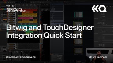 Bitwig and TouchDesigner Integration Quick Start - TouchDesigner Tutorial 149